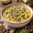 Käse Lauch Hackfleisch