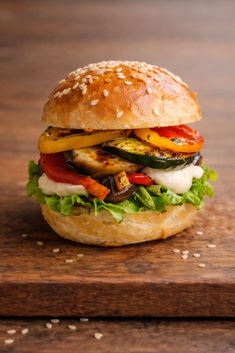 Mini Burger Grillgemüse vegan